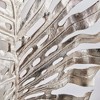 Plum & Post 27"H x 10"D x 33"W Monstera in Silver Wall Sculpture Art Large - 3 of 4