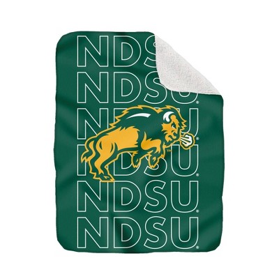 NCAA North Dakota State Bison Collegiate Echo Wordmark Plush Throw Blanket