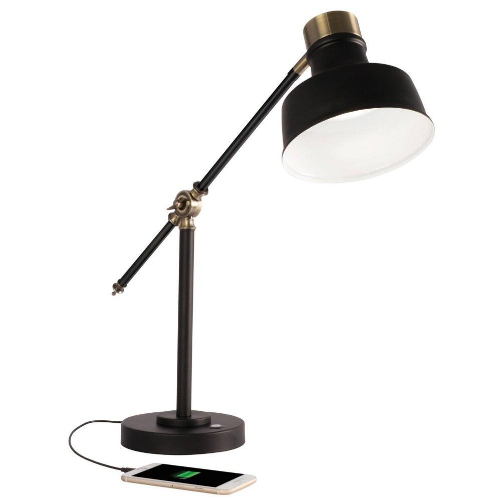 Photos - Floodlight / Street Light Wellness Series Balance Desk Lamp  Black - OttLit(Includes LED Light Bulb)