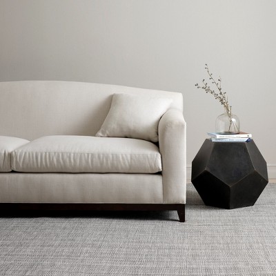 Handmade Gray Flat Woven Reversible 10' x 14' Area Rug