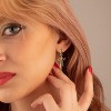 Huggie Earrings for Women-14K Gold/Silver Plated Safety Pin Starfish Butterfly Snake Pearl Bee Earrings for Women Gold Hoop Earrings - 2 of 4
