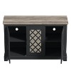 Galano Millicent Wood 45.7 in. 3 Door Wide Sideboard with Adjustable Shelves - 4 of 4