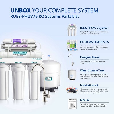 Essence Series 7-Stage Alkaline Mineral UV Reverse Osmosis System