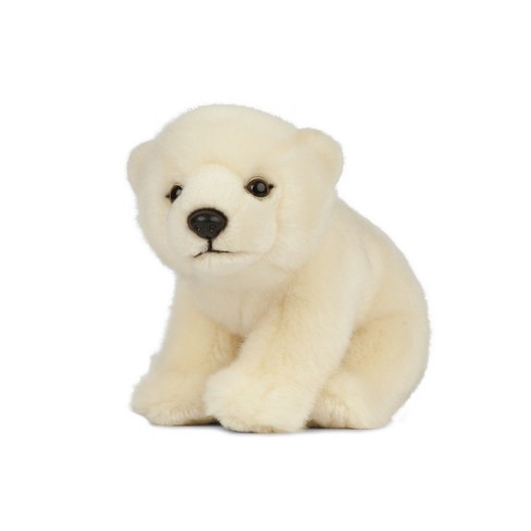 Small polar store bear stuffed animal