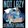 Men's Lilo & Stitch Not Lazy, Saving Energy Tank Top - 2 of 4