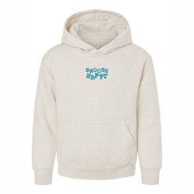 The Juniper Shop Embroidered Choose Happy Smiley Face Youth Graphic Hoodie