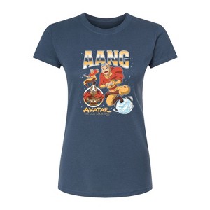 Women's - Avatar: The Last Airbender - Aang Collage Fitted Graphic T-Shirt - 1 of 3