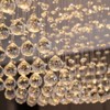 Siljoy Modern Rectangular Crystal Chandelier Wave Raindrop Pendent Flush Mount Ceiling Light Fixture Indoor - 4 of 4