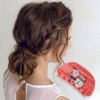 Unique Bargains Christmas Hair Clips Snowman for Christmas 3.35"x1.77"x1.77" Red White 1 Pc - 2 of 4
