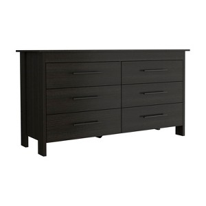 Lyngins Modern 6-Drawer Dresser,Chest of Drawers with Elevated Base,Storage Furniture for Bedroom,Living Room - 1 of 4