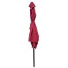 6 x 9ft Patio Umbrella Outdoor Waterproof Umbrella with Crank and Push Button Tilt without flap for Garden Backyard Pool Market - 3 of 4