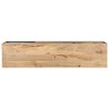 vidaXL TV Stand 51.2"x11.8"x17.7" Rough Mango Wood - 4 of 4