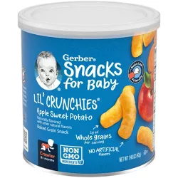 Gerber Lil' Crunchies Baked Whole Grain Corn Snack Apple and Sweet Potato - 1.48oz