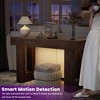 Aheaplus 63'' Farmhouse Console Table with Power Outlets and Light, Wood Narrow Entryway Table - 3 of 4