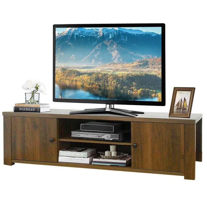 Costway TV Stand for TV's Up to 65''  w/Storage Cabinets & Shelves, 1 of 11