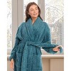 ADR Women's Plush Robe, Women's Plush Bathrobe, Fuzzy Pink Purple Comfy Robe Woman - 4 of 4
