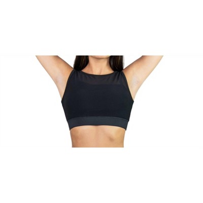 Women's Recycled Polyester Double Layer Bra Top With Mesh - Body Wrappers