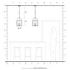 Livex Lighting Milford 3 - Light Pendant in  Brushed Nickel - 4 of 4