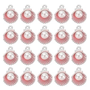 Unique Bargains Beautiful Designer DIY Jewelry Making Pearl Shel Pendants 50 Pcs - 1 of 4