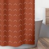 Sweet Jojo Designs Shower Curtain 72in.x72in. Diamond Tuft Orange and Ivory - 3 of 4