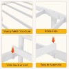 Twin Metal Bed Frame with Headboard & Footboard, Sturdy Steel Platform Slats Support, No Box Spring Needed, Easy Assembly,White - 3 of 4