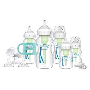 Dr. Brown's Anti-Colic Options+ Wide-Neck Baby Bottle Essentials & Sippy Spout Gift Set - 0-6m - 1 of 4
