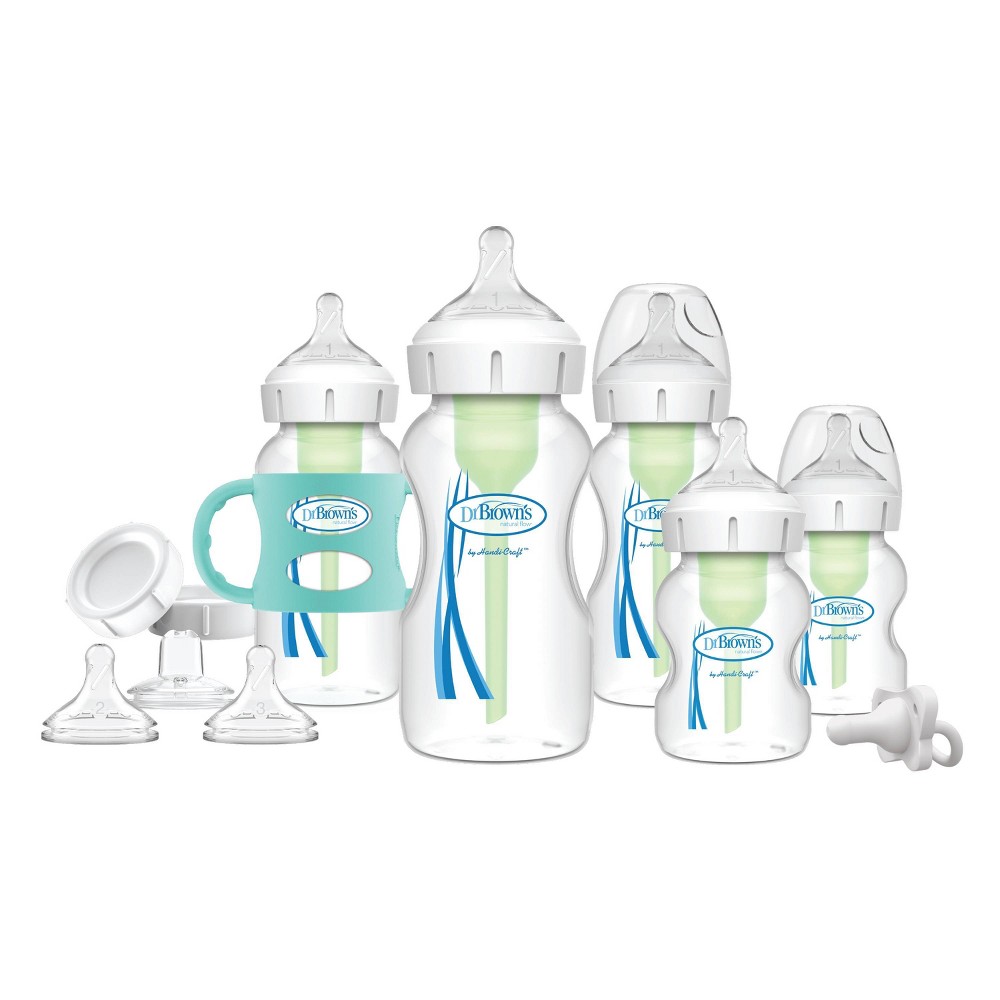 Photos - Baby Bottle / Sippy Cup Dr.Browns Dr. Brown's Anti-Colic Options+ Wide-Neck Baby Bottle Essentials & Sippy S 