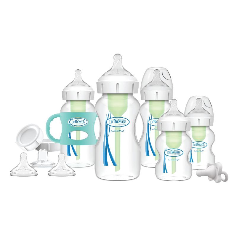 Dr. Brown&#39;s Anti-Colic Options+ Wide-Neck Baby Bottle Essentials &#38; Sippy Spout Gift Set - 0-6m, 1 of 14