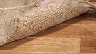 Eco-Friendly Handwoven Natural Fiber 4' Square Rug