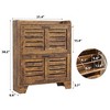 Shoe Storage Cabinet with 2 Flip Drawers, Narrow Shoe Cabinet for Entryway, Freestanding Hidden Slim Shoe Organizer Cabinet - 2 of 4