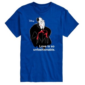 Men's - Disney Villains - Cruella De Vil Love Unfasionable Short Sleeve Graphic T-Shirt - 1 of 4