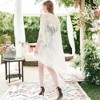 Anna-Kaci Women's Embroidered Floral Butterfly Duster Crochet Cardigan for Everyday Wear - 3 of 4