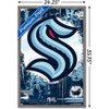 Trends International NHL Seattle Kraken - Maximalist Logo 23 Framed Wall Poster Prints - 3 of 4
