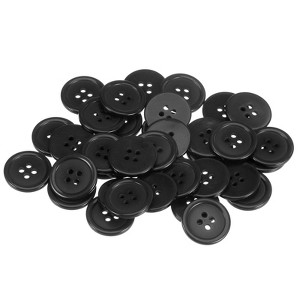 Unique Bargains Resin DIY Craft Flat 4-Hole Sewing Buttons 100 Pcs - 1 of 4