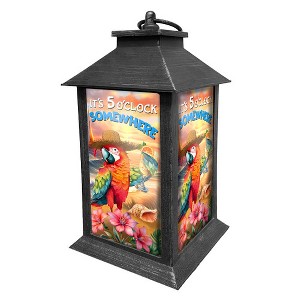 Briarwood Lane Summer Lantern 13.5" x 5.5" x 5.5" Sunset Parrot For Summer Lantern - 1 of 3