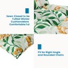 Outdoor Chair Cushions,3 Piece Loveseat Outdoor Cushions Set,Tufted/Wicker Patio Cushion for Patio Furniture All Weather,44“x19 x5,Floral - 4 of 4