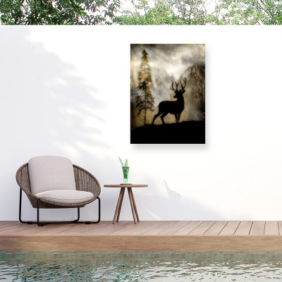 Trademark Fine Art - LightBoxJournal Mystic Deer Matted Framed Art