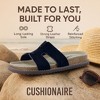 CUSHIONAIRE Wisdom Womens Sandals Cutout Strap Genuine Leather Slides – Slip On Cork Footbed Sandals for Women 2025 - 2 of 4