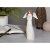 Dicksons Speckled Cream Angel with Heart 8 inch Resin Decorative Tabletop Figurine - 2 of 2