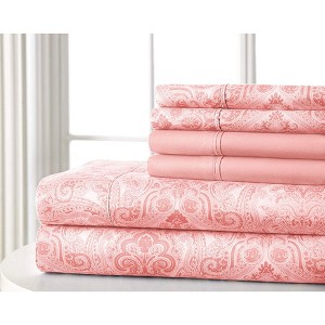 BrylaneHome 6-Pc Paisley Sheet Set - 1 of 2
