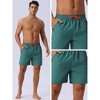 INSPIRE CHIC Men's Casual Summer Elastic Waist Drawstring Mesh Lining Swimming Beach Shorts - 4 of 4