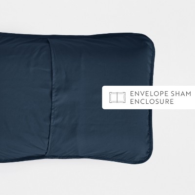 Becky Cameron Quilted Coverlet and Shams Set Damask Square Herringbone Pattern - Becky Cameron, Damask / Navy, King/California King — фото 6