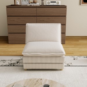 Modular Sectional Sofa,Deep Seat Couch for Living Room , Modern L-Shaped Sofa for Living Room Bedroom Apartment,BEIGE - 1 of 1
