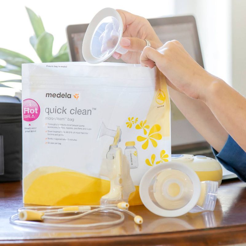 Medela Quick Clean Micro-Steam Sanitizing Bags, 3 of 10
