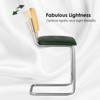 Bencmate Dining Chairs Counter Height Bar Stools Set of 2, Upholstered PU Leather Barstools, 30 inch, Green, 17.7"*18.9"*37.4" - 3 of 4