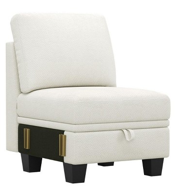 Belffin 22.8 Single Seat Module - Compact Chenille Sofa with Hidden Storage & Tool-Free Assembly