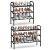 SONGMICS Shoe Rack 12-Tier Tall Metal Shoe Storage Organizer Set of 2 6-Tier Big Stackable Shoes Rack Shelf - image 3 of 4