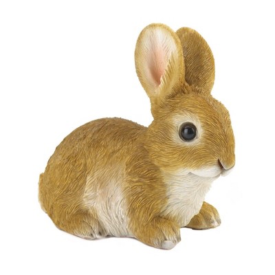 4.5" Polyresin Vivid Bunny Garden Figurine Tan - Zingz & Thingz