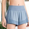 Anna-Kaci Active Women's Quick Dry Loose Running Shorts 2-in-1 Gym - 3 of 4