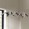 Possini Euro Design Helix Sand Black Island Pendant Chandelier 46" Wide Ultra Modern Spiral Dimmable LED Light Strip Twisting Ribbon Dining Room House - 2 of 4